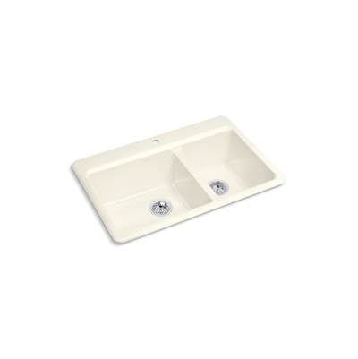 Kohler K-8669-1A1-96 - Riverby 33 In. Top-Mount Double-Bowl Kitchen Sink
