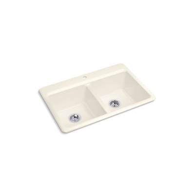 Kohler K-8679-1A1-96 - Riverby 33 In. Top-Mount Double-Bowl Kitchen Sink