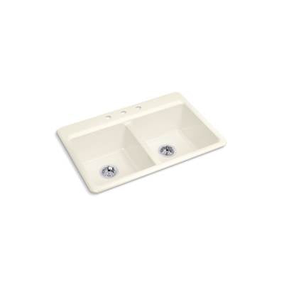 Kohler K-8679-3A1-96 - Riverby 33 In. Top-Mount Double-Bowl Kitchen Sink