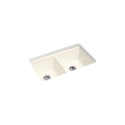 Kohler K-8679-5UA1-96 - Riverby 33 In. Undermount Double-Bowl Kitchen Sink