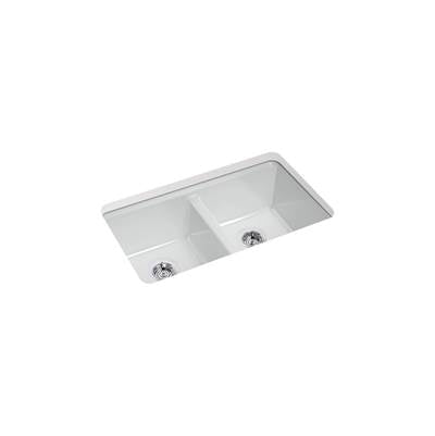 Kohler K-8679-5UA1-95 - Riverby 33 In. Undermount Double-Bowl Kitchen Sink