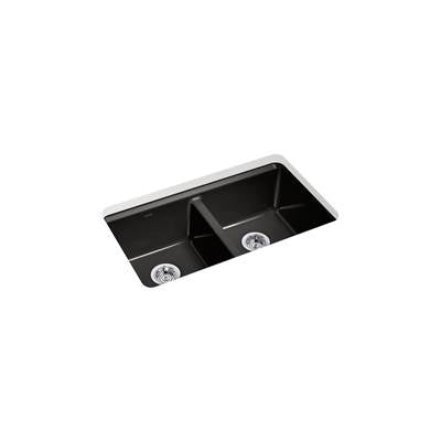 Kohler K-8679-5UA1-7 - Riverby 33 In. Undermount Double-Bowl Kitchen Sink
