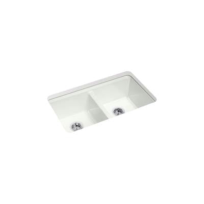 Kohler K-8679-5UA1-FF - Riverby 33 In. Undermount Double-Bowl Kitchen Sink