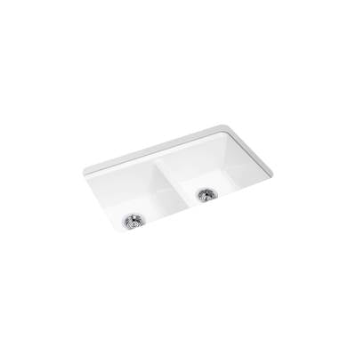 Kohler K-8679-5UA1-0 - Riverby 33 In. Undermount Double-Bowl Kitchen Sink