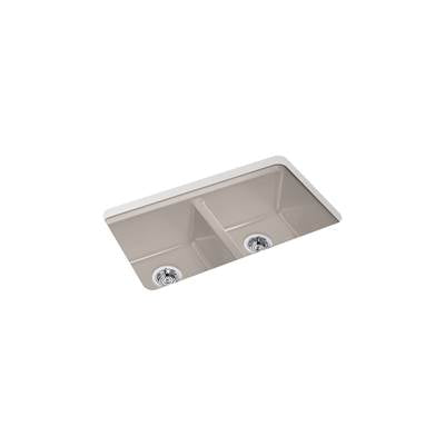 Kohler K-8679-5UA1-TRF - Riverby 33 In. Undermount Double-Bowl Kitchen Sink
