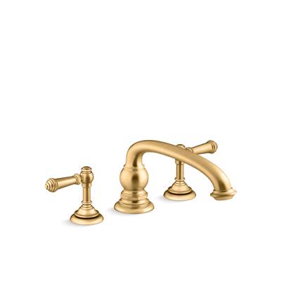 Kohler K-T98071-4-2MB - Artifacts Deck-Mount Bath Faucet Handle Trim With Lever Design