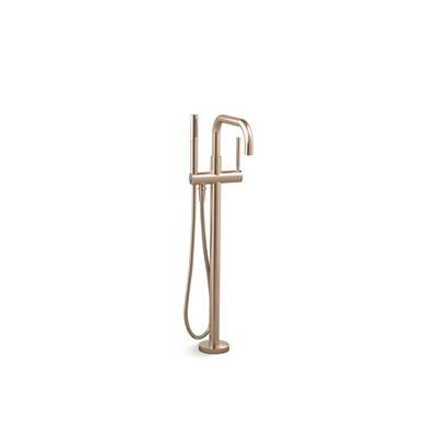 Kohler K-T97328-4-BV - Purist Floor-Mount Bath Filler Trim With Handshower