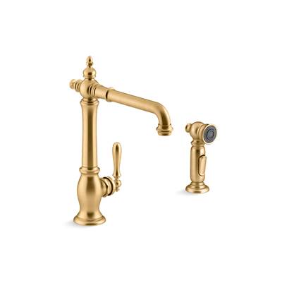 Kohler K-99265-2MB - Artifacts Single-Handle Kitchen Sink Faucet With Side Sprayer