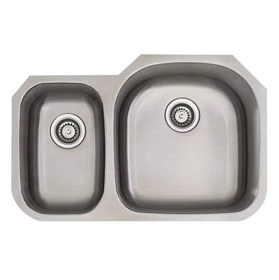 Lenova SS-CL-D13R - Undermount Double Bowl 31-3/8'' X 20-1/2'' X 7/9''