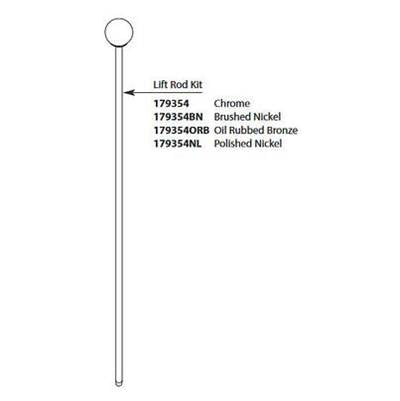 Moen 179354 - Lift Rod Kit