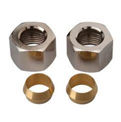 Moen M4401 - Nuts W/Rings,Cp,3/8Od Comp.