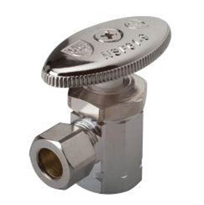 Moen M4540 - Vlv,Angl,3/8Fipx3/8Comp,Cp Br