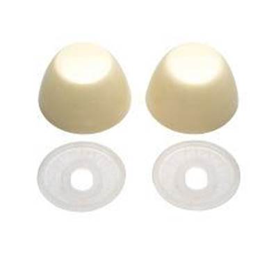 Moen M5685 - Bolt Caps,Bone,Plstc Rnd