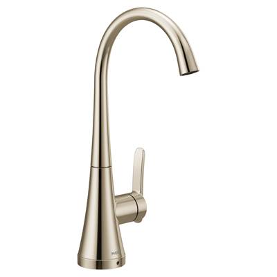 Moen S5535NL - Polished Nickel One-Handle High Arc Single Mount Beverage Faucet