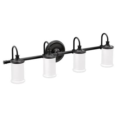 Moen YB6464BL - Belfield Four Globe Bath Light Bl