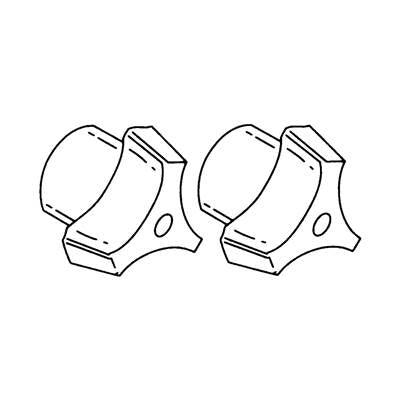 Moen 92191 - Tri-Blade Replacement Handles,Quantity 2