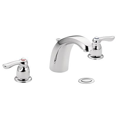 Moen 4945 - Chateau Chrome Two-Handle Low Arc Bathroom Faucet