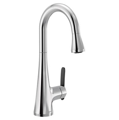 Moen S6235 - Sinema Chrome One-Handle High Arc Pulldown Bar Faucet