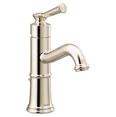 Moen 6402NL - Belfield Polished Nickel One-Handle High Arc Bathroom Faucet