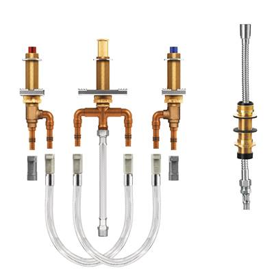 Moen 9793 - Roman Tub With Diverter 10'' - 24'' Center 1/2'' Cpvc Crimp Ring Pex Connection