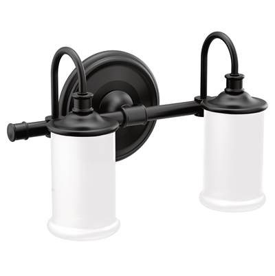 Moen YB6462BL - Belfield Two Globe Bath Light Bl