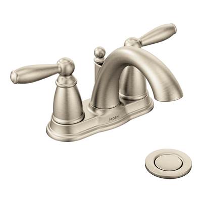 Moen 6610BN - Brantford Brushed Nickel Two-Handle High Arc Bathroom Faucet