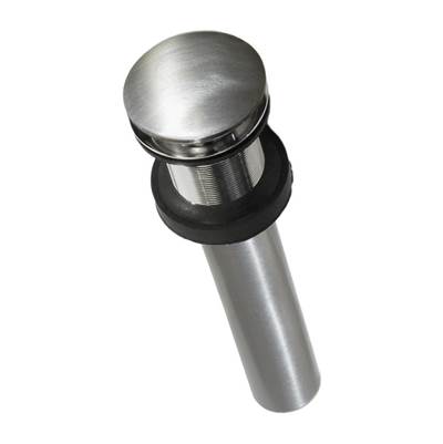 Native Trails DR130-BN - 1.5'' Push To Seal Dome Drain In Brushed Nickel