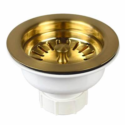 Native Trails DR320-BG - 3.5'' Basket Strainer In Brushed Gold Pvd