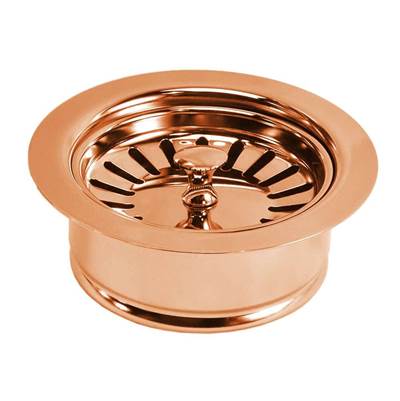 Native Trails DR340-PSC - Disposer Trim W/Basket Strainer In Polished Solid Copper