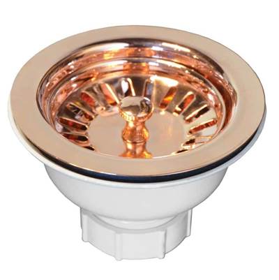 Native Trails DR320-PSC - 3.5'' Basket Strainer In Polished Solid Copper