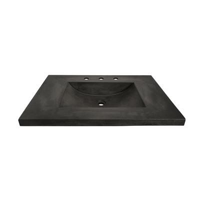 Native Trails NSVNT30-S - 30'' Palomar Vanity Top With Integral Sink In Slate - 8'' Widespread Cutout