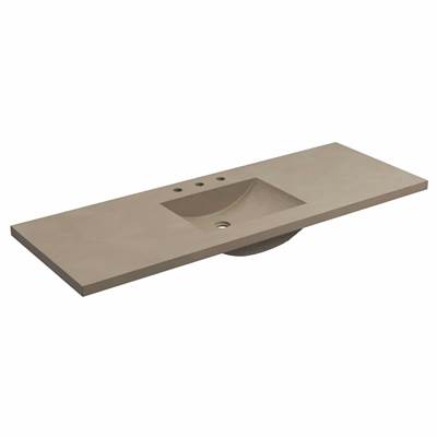 Native Trails NSVNT60-E - 60'' Palomar Vanity Top With Integral Sink In Earth - 8'' Widespread Cutout