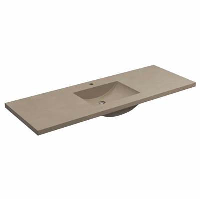 Native Trails NSVNT60-E1 - 60'' Palomar Vanity Top With Integral Sink In Earth - Single Faucet Cutout