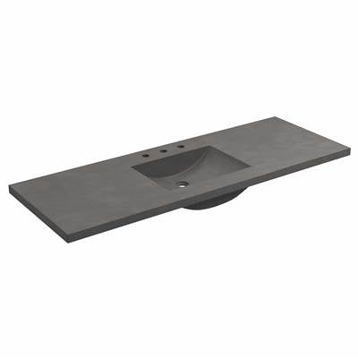 Native Trails NSVNT60-S - 60'' Palomar Vanity Top With Integral Sink In Slate - 8'' Widespread Cutout