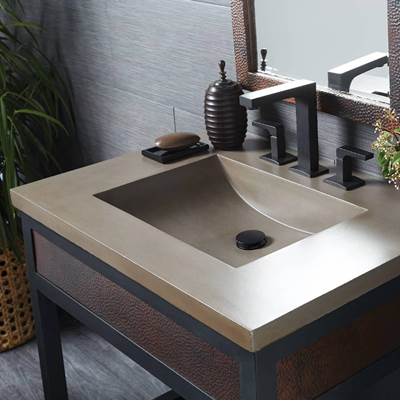 Native Trails NSVNT30-E - 30'' Palomar Vanity Top With Integral Sink In Earth - 8'' Widespread Cutout