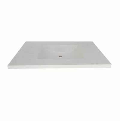 Native Trails NSVNT30-P1 - 30'' Palomar Vanity Top With Integral Sink In Pearl - Single Faucet Cutout