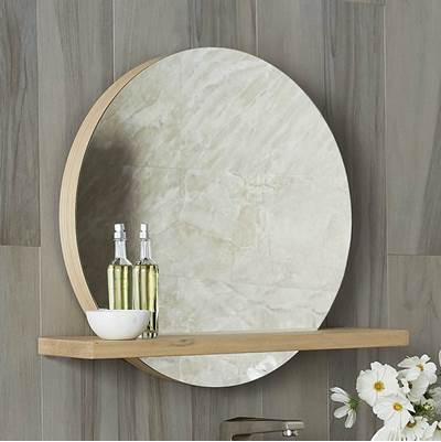 Native Trails MRO221-MSO221 - Solace 22'' Mirror With Shelf In Sunrise Oak