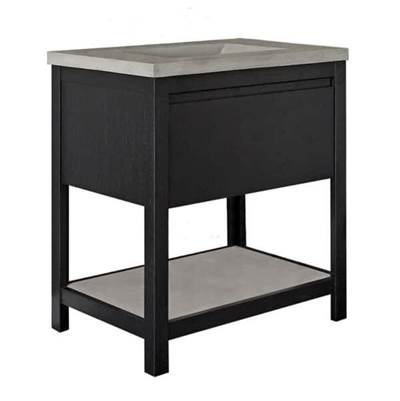 Native Trails VNO308-A - 30'' Solace Vanity In Midnight Oak With Ash Shelf