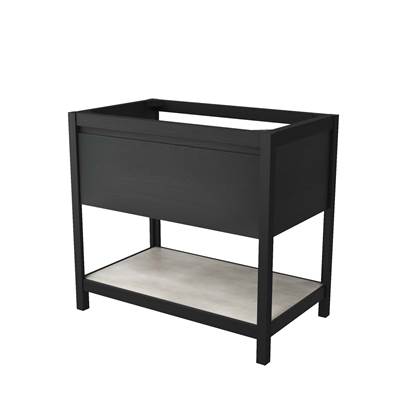 Native Trails VNO368-A - 36'' Solace Vanity In Midnight Oak With Ash Shelf