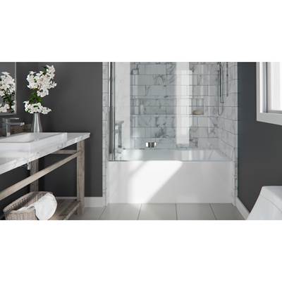 Neptune Entrepreneur 220456-R-130-001 - Albana 3060 Ifs Acrylic Alcove Right-Hand Drain Whirlpool Bathtub In White