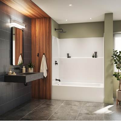 Neptune Entrepreneur 220364-000-002-221 - Galatea Ts6032 Acrylxe Alcove Left Hand Drain One-Piece Tub Shower In White