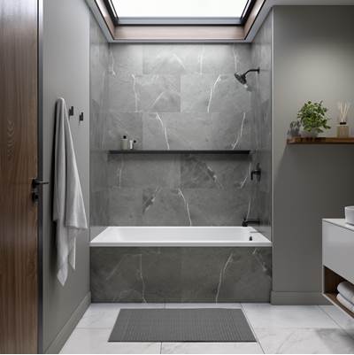 Neptune Entrepreneur 220389-000-001-001 - Pia 3660 If Afr Acrylic Alcove Left-Hand Drain Bathtub In White