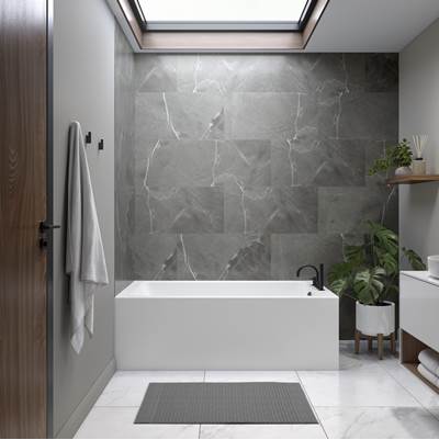 Neptune Entrepreneur 220500-L-110-001-R - Pia 3260 Ifs Afr Acrylic Right Corner Left-Hand Drain Activ-Air Bathtub In White