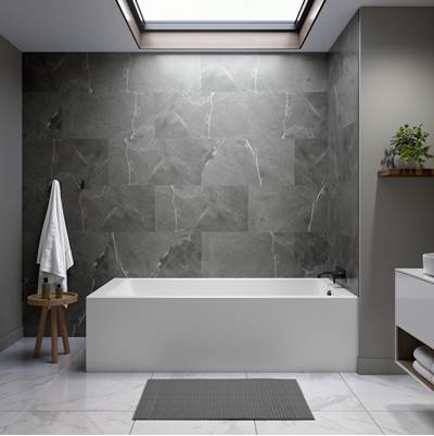Neptune Entrepreneur 220509-000-001-300 - Pia 3672 Ifs Afr Acrylic Right Corner Right-Hand Drain Bathtub In White