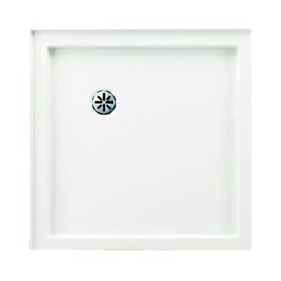Neptune Entrepreneur 220099-000-001-000 - Zen 3636 Acrylic Neo-Round Shower Base In White With Corner Drain