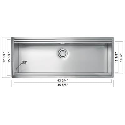 Oaks Kitchen & Bath 0136B7 - Major 45X16 Undermount Slide