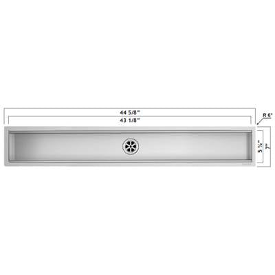 Oaks Kitchen & Bath 1CI120-UK - Accessorised Channel 45''7''