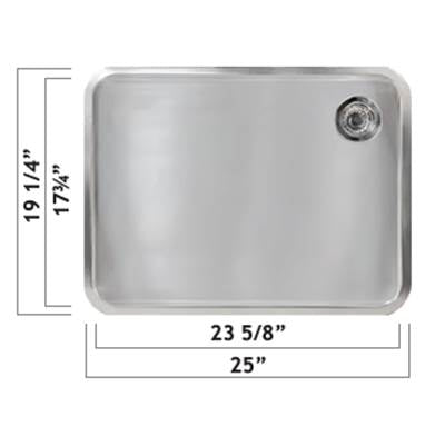 Oaks Kitchen & Bath 604530 U - Undermount 24'' X 18'' X 12''