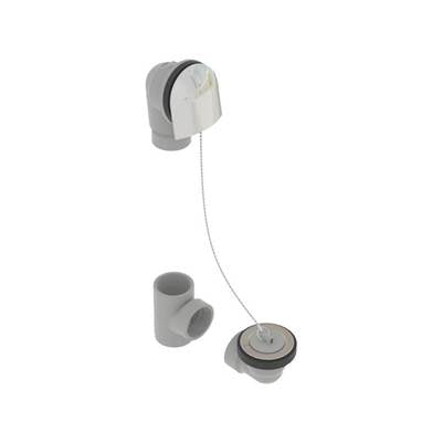 osb 5152CSK-CP - Pvc Bath Waste W/Round Faceplate & Plug & Chain Closure - Full Kit