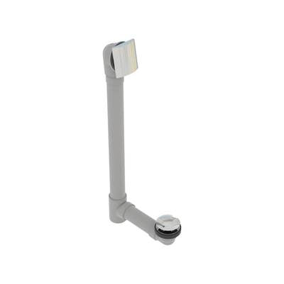 osb 5151Q-20CP - Pvc Extended Bath Waste W/Square Faceplate & Clicker Closure